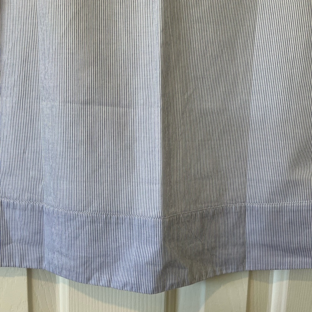 Girls size 6 blue pinstripe dress with pink details from Gymboree, NWT - Picture 9 of 11